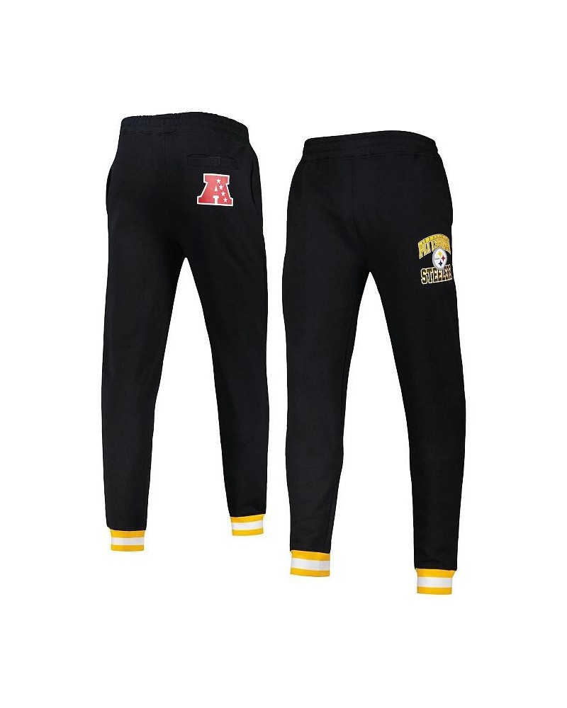 Men's Black Pittsburgh Steelers Blitz Fleece Jogger Pants $36.04 Pants