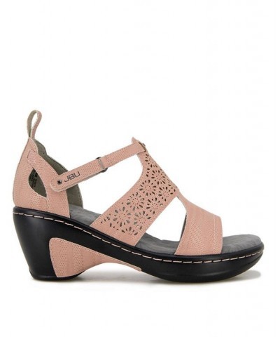 Women's Bonita Wedge Sandals Pink $48.06 Shoes