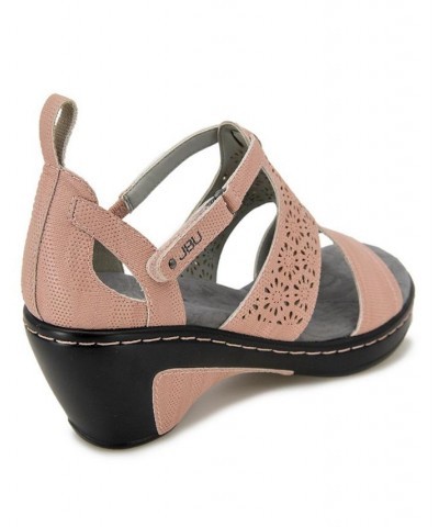 Women's Bonita Wedge Sandals Pink $48.06 Shoes