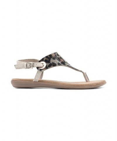 Women's London 2 Flat Thong Sandals Multi $30.36 Shoes