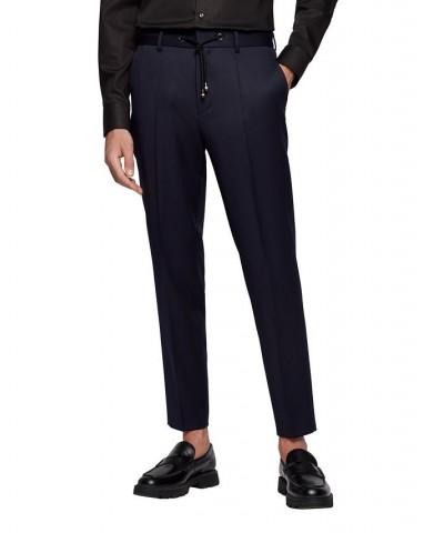 BOSS Men's Drawstring Trousers Blue $106.56 Pants