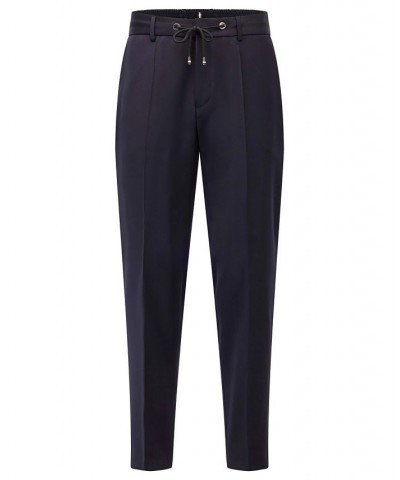 BOSS Men's Drawstring Trousers Blue $106.56 Pants