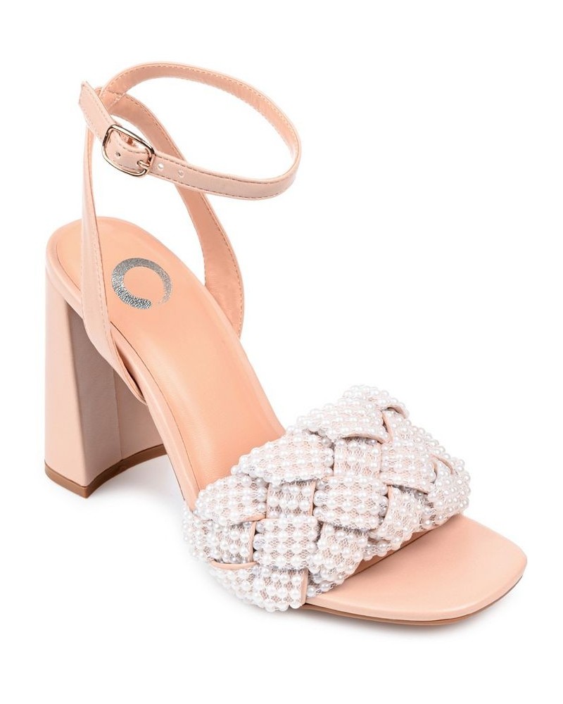 Women's Dua Woven Sandals Tan/Beige $40.80 Shoes