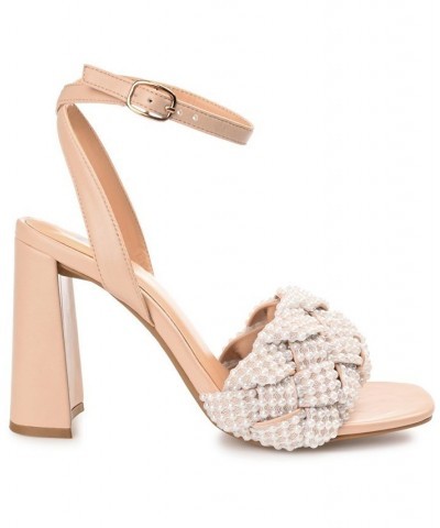 Women's Dua Woven Sandals Tan/Beige $40.80 Shoes