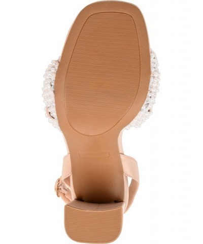 Women's Dua Woven Sandals Tan/Beige $40.80 Shoes