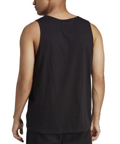 Men's Essentials Classic-Fit Trefoil Logo Tank Black $18.20 T-Shirts