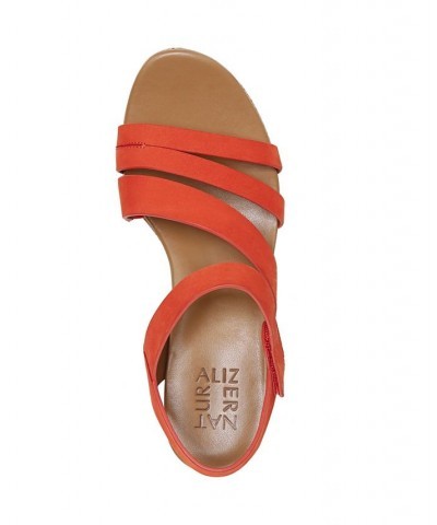 Cynthia Ankle Strap Sandals Orange $67.50 Shoes