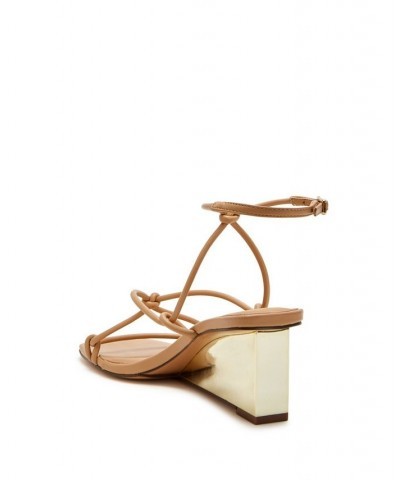 Women's The Irisia Strappy Buckle Sandals Tan/Beige $58.31 Shoes