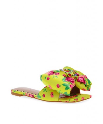 Women's Daisyy-G Bow Slip-on Flat Sandal PD04 $37.38 Shoes