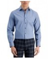 Men's Slim Fit Chambray Dress Shirt Blue $15.12 Dress Shirts