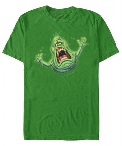 Ghostbusters Slimer B Men's Short Sleeve T-shirt Green $14.70 T-Shirts