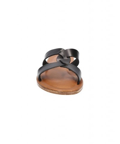 Women's Dov-Italy Slide Sandals Black $37.96 Shoes