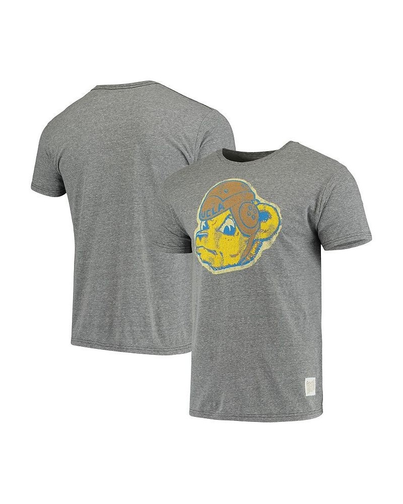 Men's Heathered Gray UCLA Bruins Vintage-Inspired Logo Tri-Blend T-shirt $24.29 T-Shirts