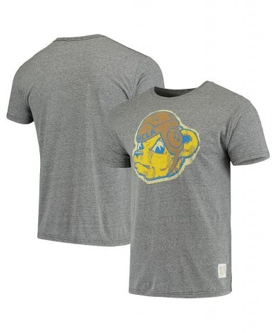 Men's Heathered Gray UCLA Bruins Vintage-Inspired Logo Tri-Blend T-shirt $24.29 T-Shirts