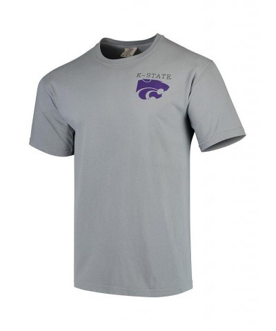 Men's Gray Kansas State Wildcats Team Comfort Colors Campus Scenery T-shirt $25.19 T-Shirts