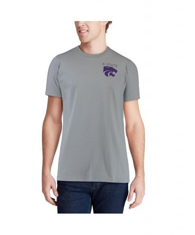 Men's Gray Kansas State Wildcats Team Comfort Colors Campus Scenery T-shirt $25.19 T-Shirts