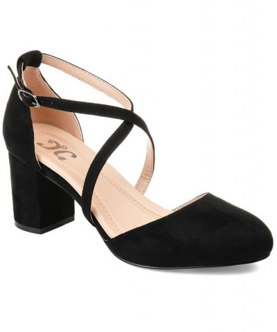 Women's Foster Crisscross Heels Black $46.00 Shoes