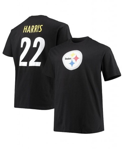 Men's Branded Najee Harris Black Pittsburgh Steelers Big and Tall Player Name and Number T-shirt $20.90 T-Shirts