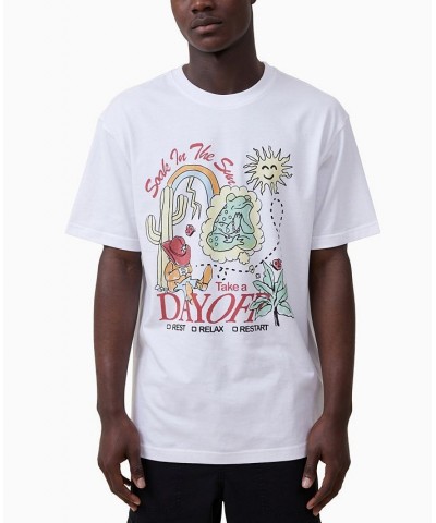 Men's Loose Fit Art Crew Neck T-shirt PD04 $20.64 T-Shirts