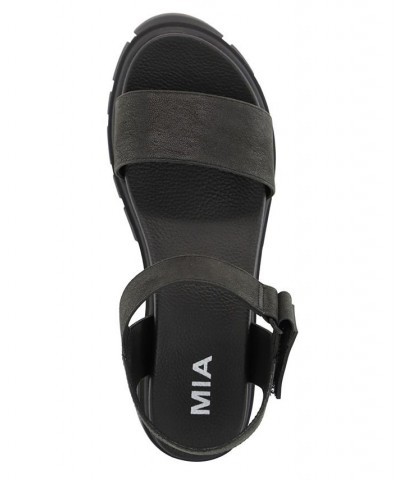 Women's Skyler Round Toe Sandal Black $41.40 Shoes