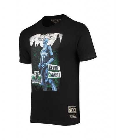 Men's Kevin Garnett Black Minnesota Timberwolves Hardwood Classics Hall Of Fame Class Of 2020 T-shirt $21.19 T-Shirts