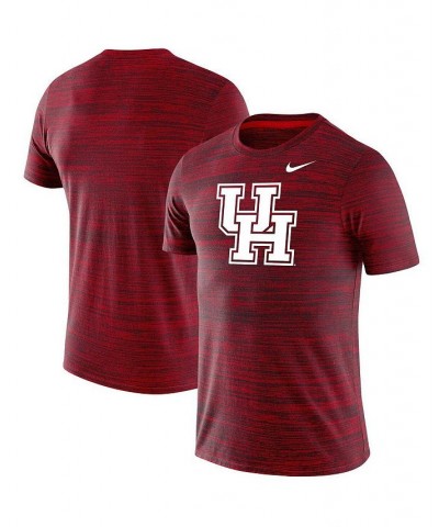 Men's Red Houston Cougars Team Logo Velocity Legend Performance T-shirt $24.75 T-Shirts