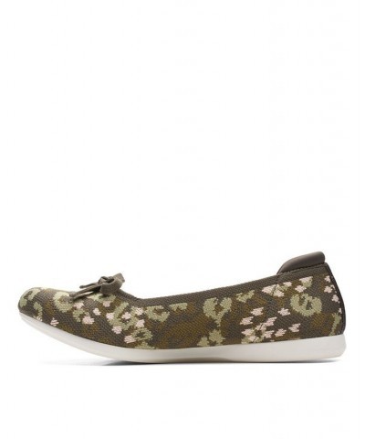 Women's Cloudstepper Carly Hope Flats Green $43.00 Shoes