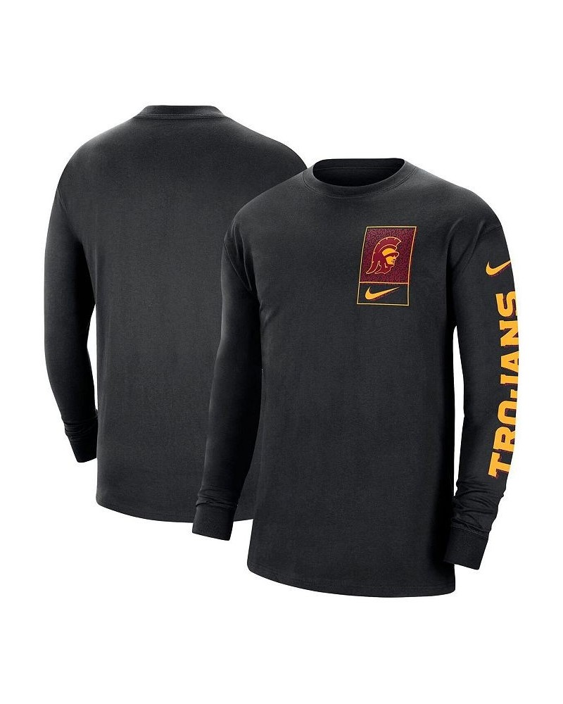 Men's Black USC Trojans Seasonal Max90 2-Hit Long Sleeve T-shirt $25.49 T-Shirts