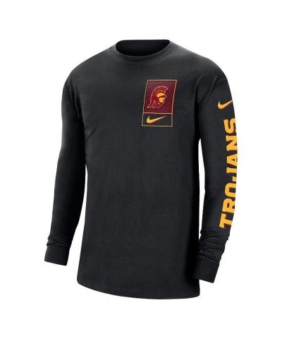 Men's Black USC Trojans Seasonal Max90 2-Hit Long Sleeve T-shirt $25.49 T-Shirts