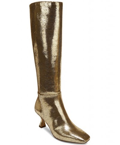 Leigh Sculpted Mid-Heel Tall Dress Boots PD04 $88.40 Shoes