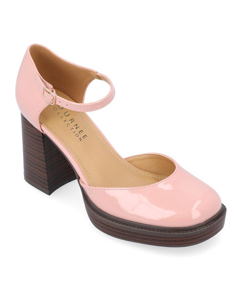 Women's Sophilynn Platform Heels Pink $41.00 Shoes