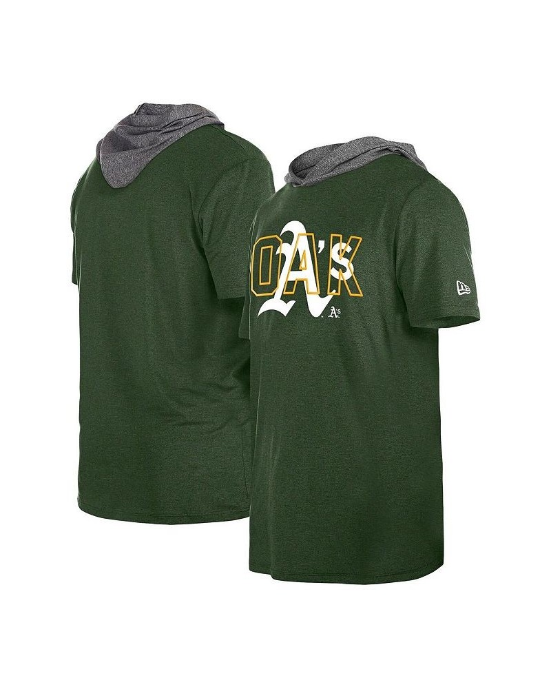 Men's Green Oakland Athletics Team Hoodie T-shirt $30.79 T-Shirts