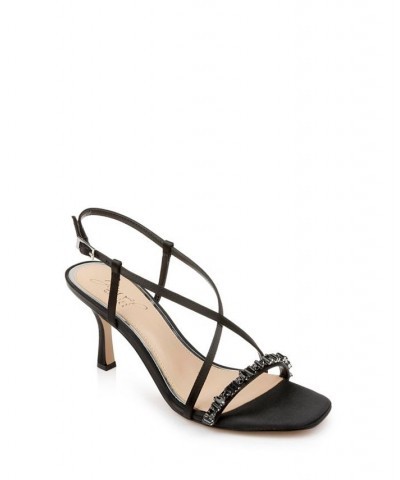 Women's Alexis Evening Sandals Black $52.89 Shoes