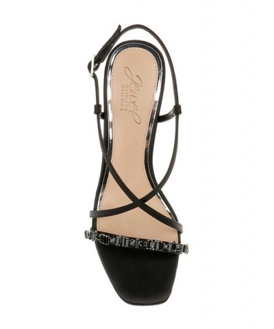 Women's Alexis Evening Sandals Black $52.89 Shoes