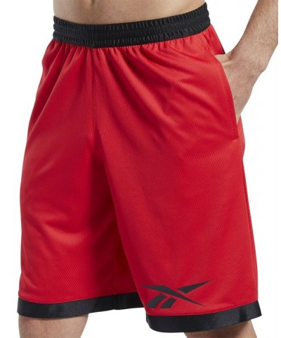 Men's Regular-Fit Logo-Print Mesh Basketball Shorts Multi $19.35 Shorts