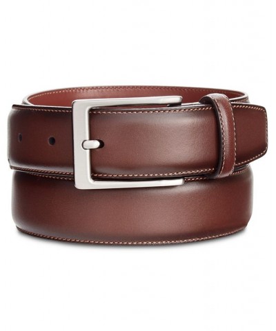 Perry Ellis Men's Big & Tall Portfolio Leather Dress Belt Brown $17.27 Belts