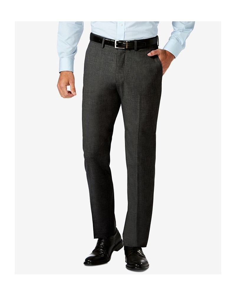 J.M. Slim Fit 4-Way Stretch Flat Front Dress Pants Charcoal Heather $25.85 Pants