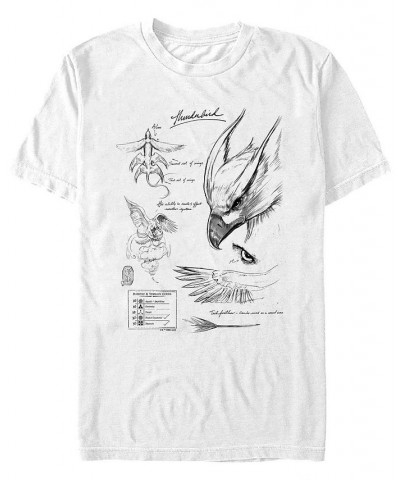 Men's Fantastic Beasts and Where to Find Them Thunderbird Study Short Sleeve T-shirt White $14.35 T-Shirts