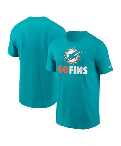 Men's Aqua Miami Dolphins Local Essential T-shirt $21.15 T-Shirts