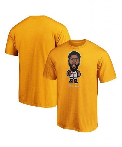 Men's Anthony Davis Gold Los Angeles Lakers 2020 NBA Playoffs Star Player T-shirt $15.64 T-Shirts