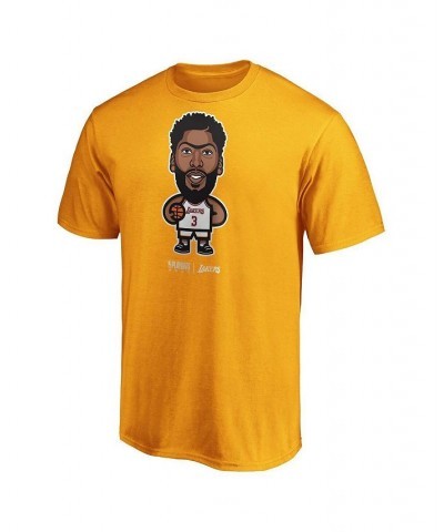 Men's Anthony Davis Gold Los Angeles Lakers 2020 NBA Playoffs Star Player T-shirt $15.64 T-Shirts