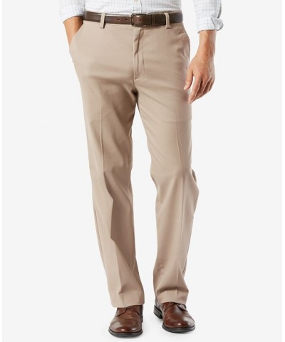 Men's Easy Classic Fit Khaki Stretch Pants Timber Wolf $20.00 Pants