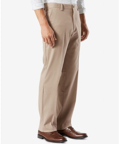 Men's Easy Classic Fit Khaki Stretch Pants Timber Wolf $20.00 Pants