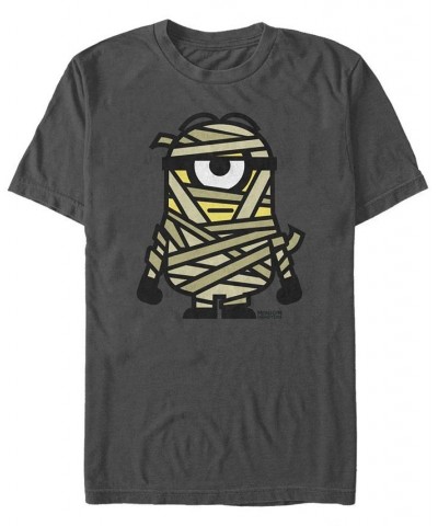 Despicable Me Men's Minions Mummy Halloween Monster Short Sleeve T-Shirt Gray $16.80 T-Shirts