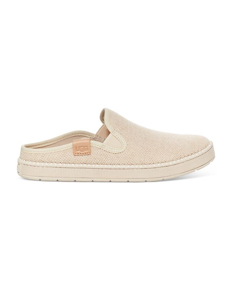 Women's Delu Slide Flats Tan/Beige $33.00 Shoes