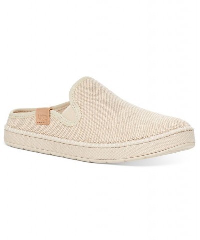 Women's Delu Slide Flats Tan/Beige $33.00 Shoes