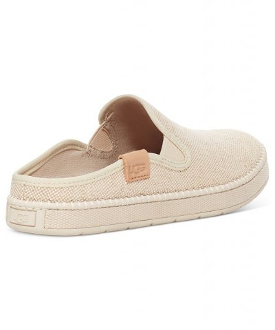 Women's Delu Slide Flats Tan/Beige $33.00 Shoes