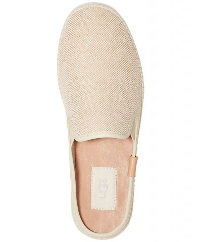 Women's Delu Slide Flats Tan/Beige $33.00 Shoes