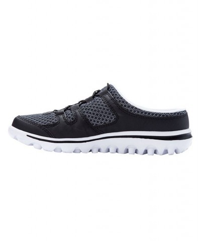 Women's Travelactiv Slide Casual Sneakers Black $38.97 Shoes