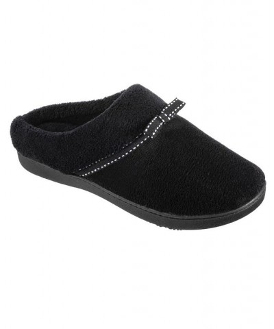 Women's Micro Terry Milly Hoodback Slipper Black $10.60 Shoes